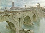 Ponte Pietra, Verona by Albert Goodwin